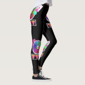 Las Vegas Casino Cards Chips Dice 7 en Wheel Leggings (Rechts)