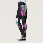 Las Vegas Casino Cards Chips Dice 7 en Wheel Leggings (Links)