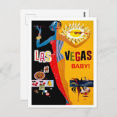 Las Vegas, Casino Collage, briefkaart voor oldtime (Voorkant / Achterkant)