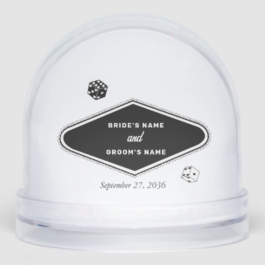 Las Vegas Casino Destination Mariage Noir Blanc (Avant)