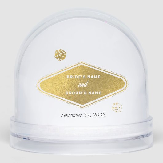 Las Vegas Casino Destination Wedding Gold White  (Avant)