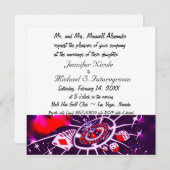 Las Vegas Casino Faire-part de mariage à thème (Devant / Derrière)