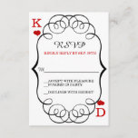 Las Vegas Casino Modern Chic Wedding RSVP<br><div class="desc">Idéal pour votre Casino/Las Vegas/Monte Carlo thème mariage ou autre célébration. Un produit correspondant à notre invitation formelle voir ci-dessous : S'il vous plaît personnaliser avec les initiales de mariée & marié, votre propre texte, votre photo préférée ou cliquez sur le bouton "Customiser" pour aller à l'outil de conception où...</div>