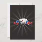 Las Vegas Casino Night Anniversaire Invitation de  (Dos)