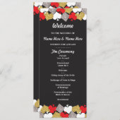 Las Vegas Casino Parties scintillant Cartes progra (Devant / Derrière)