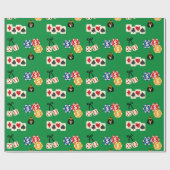 Las Vegas Casino Pattern Cadeaupapier (Vlak)