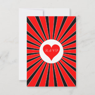 Las Vegas Casino Poker Cards Wedding RSVP Kaart