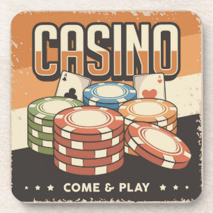 Las Vegas Casino Poker Chips Bier Onderzetter
