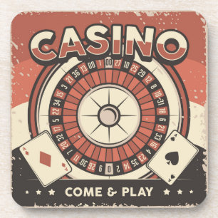 Las Vegas Casino Roulette Wiel Bier Onderzetter