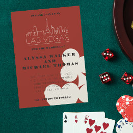 Las Vegas Casino Skyline Faire-part de mariage