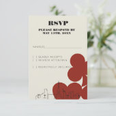 Las Vegas Casino Skyline Wedding Cartes RSVP (Debout devant)