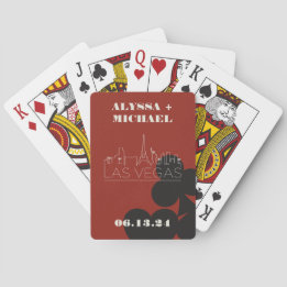 Las Vegas Casino Skyline Wedding Favoriet Pokerkaarten