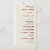 Las Vegas Casino Skyline Wedding Programme (Dos)