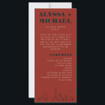 Las Vegas Casino Skyline Wedding Programme<br><div class="desc">Un programme de mariage amusant et moderne de destination Las Vegas skyline qui ajoutera des détails spéciaux personnalisés à votre événement Las Vegas! Ce programme de mariage est doté d'un rendu moderne de la ligne d'horizon de Las Vegas, et de police et de texte entièrement personnalisables sur arrière - plan...</div>