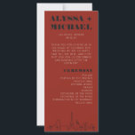 Las Vegas Casino Skyline Wedding Programme<br><div class="desc">Un programme de mariage amusant et moderne de destination Las Vegas skyline qui ajoutera des détails spéciaux personnalisés à votre événement Las Vegas! Ce programme de mariage est doté d'un rendu moderne de la ligne d'horizon de Las Vegas, et de police et de texte entièrement personnalisables sur arrière - plan...</div>