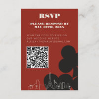 Las Vegas Casino Skyline Wedding RSVP QR-code