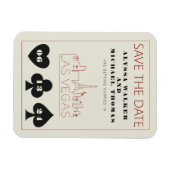 Las Vegas Casino Skyline Wedding Sla de datum op Magneet (Horizontaal)