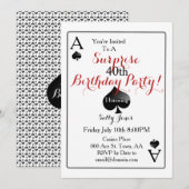 Las Vegas Casino Verrassingsfeest Kaart (Voorkant / Achterkant)