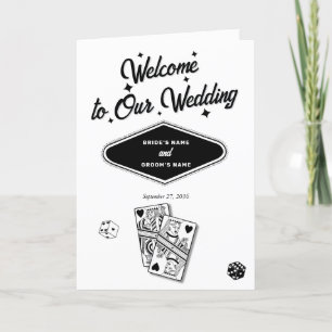 Las Vegas Casino Wedding Order of Service Programma