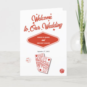 Las Vegas Casino Wedding Order of Service Programma