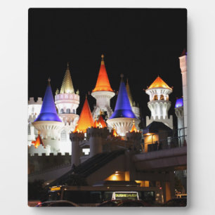 Las Vegas Castle Hotel Gaming Vegas City Colorful Fotoplaat