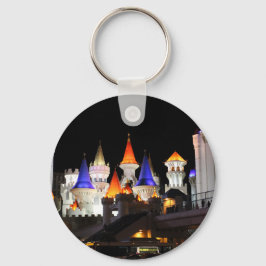Las Vegas Castle Hotel Gaming Vegas City Colorful Sleutelhanger
