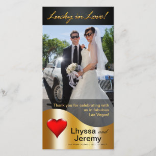 Las Vegas chanceux en noir/or de Merci d'amour