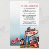 Las Vegas Collage Wedding Kaart (Voorkant / Achterkant)