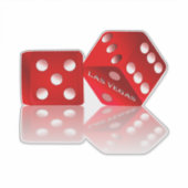 Las Vegas Craps Dice Sticker (Voorkant)
