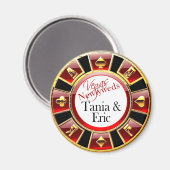 Las Vegas Deluxe Casino Chip Magnet Favoriser (Recto/Verso)