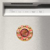 Las Vegas Deluxe Coral Peach Casino Chip Favor Magneet (Insitu (Vaatwasser))