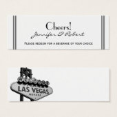 Las Vegas Destination Mariage Boire billet (Devant & derrière)