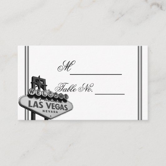 Las Vegas Destination Wedding Carte de lieu de mar (Devant)