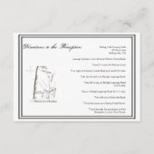 Las Vegas Destination Wedding Directions Informatiekaartje (Voorkant)