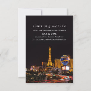 Las Vegas Destination Wedding Invitation Kaart