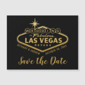 Las Vegas Destination Wedding Magnet Save the Date (Voorkant)