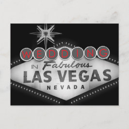 Las Vegas Destination Wedding RSVP Uitnodiging Briefkaart