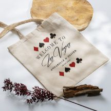 Las Vegas Destination Wedding Welcome Canvas tas