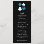 Las Vegas Destiny Blue Parties scintillant menu Ma<br><div class="desc">Idéal pour passer une soirée romantique à Las Vegas,  la parties scintillant bleu turquoise et les menus du dîner noir feront briller votre réception. N'oubliez pas de commander suffisamment pour chaque établissement !</div>