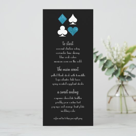 Las Vegas Destiny Blue Parties scintillant menu Ma (Debout devant)