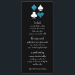 Las Vegas Destiny Blue Parties scintillant menu Ma<br><div class="desc">Idéal pour passer une soirée romantique à Las Vegas,  la parties scintillant bleu turquoise et les menus du dîner noir feront briller votre réception. N'oubliez pas de commander suffisamment pour chaque établissement !</div>
