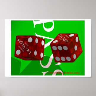 Las Vegas Dice I (afdruk) Poster