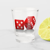 Las Vegas Dice Shot Glas (Voorkant)