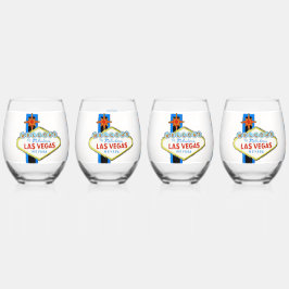 Las Vegas Drinkware Set Wijnglas Zonder Voet