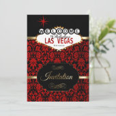 Las Vegas en damas rouge | Invitation à une soirée (Debout devant)