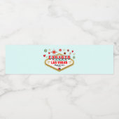 Las Vegas Engaged Celebration Couple Waterfles Etiket (Enkel label)
