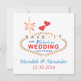 Las Vegas Enregistrer la date Cartes de mariage