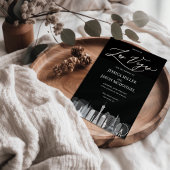 Las Vegas Faire-part de mariage noir et blanc