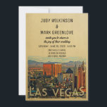 Las Vegas Faire-part de mariage Vintage Vegas Invi<br><div class="desc">Un faire-part de mariage unique vintage Las Vegas avec des tonnes de charme du milieu du siècle. Célébrez votre mariage de destination Las Vegas avec cet invitation cool de Vegas.</div>
