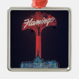 Las Vegas Flamingo Hotel Metalen Ornament